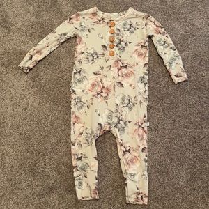 Posh Peanut Daniella Long Sleeve Henley Romper